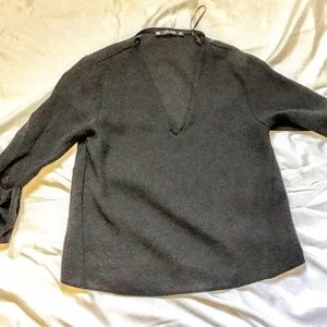 Zara Tops - Zara Black Bow Long Sleeve Top Zara Tops - Zara Black Bow Long Sleeve Top
